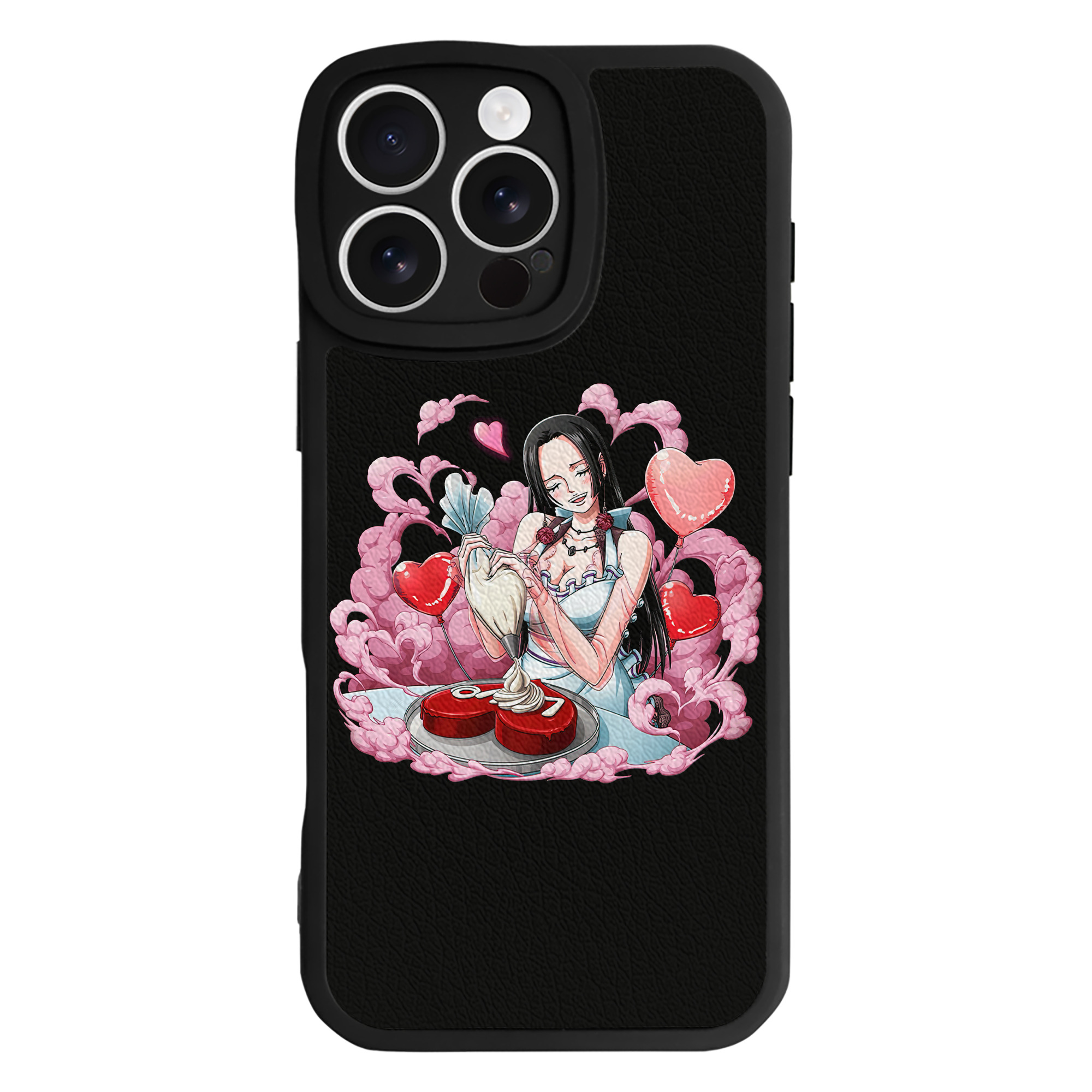 （画像用） ワンピース ボア・ハンコック ONE PIECE Boa·Hancock 【iPhone 16シリーズ対応】シリコンスマホケース（レザー調） 材質：シリコン